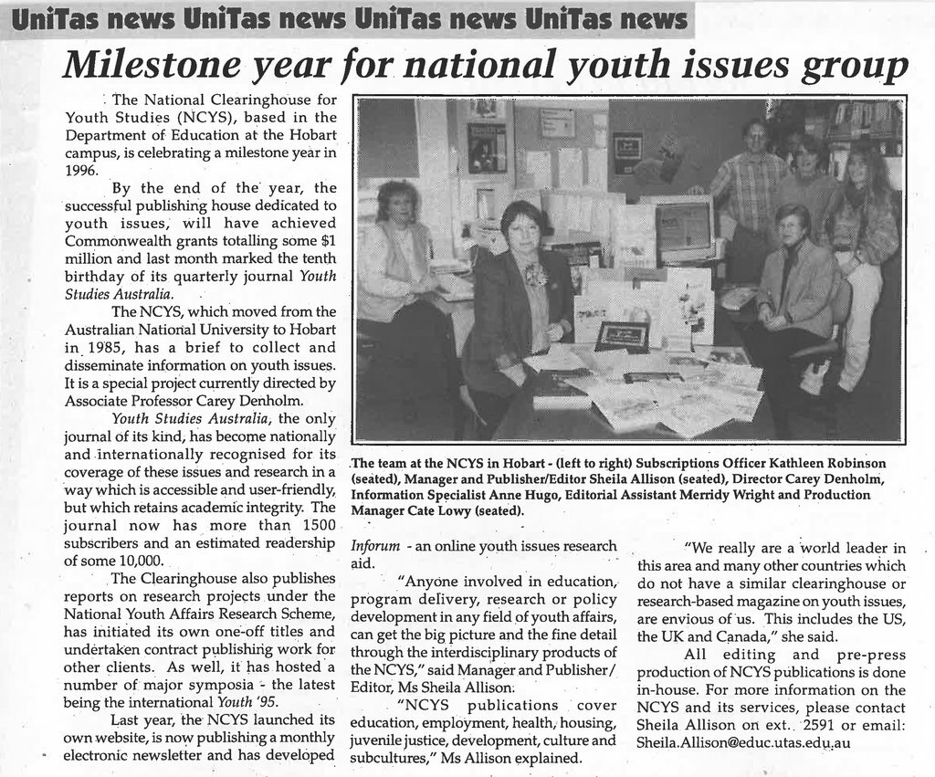 ACYS Unitas 1996 article 